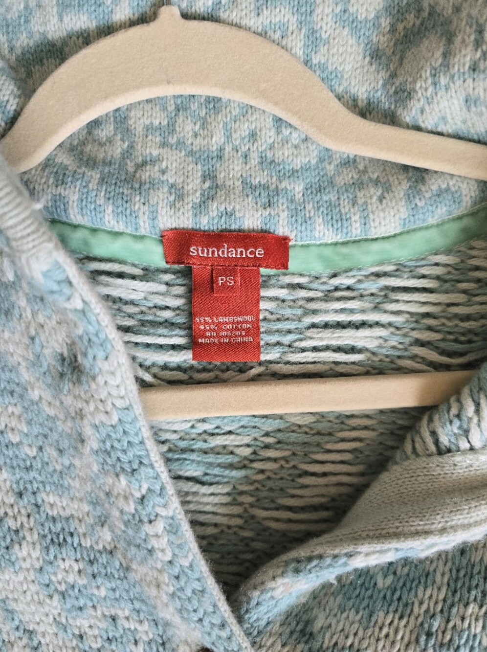 Sundance PS petite Small Womens Lambswool Cotton Cardigan Sweater Jacket - Picture 9 of 9